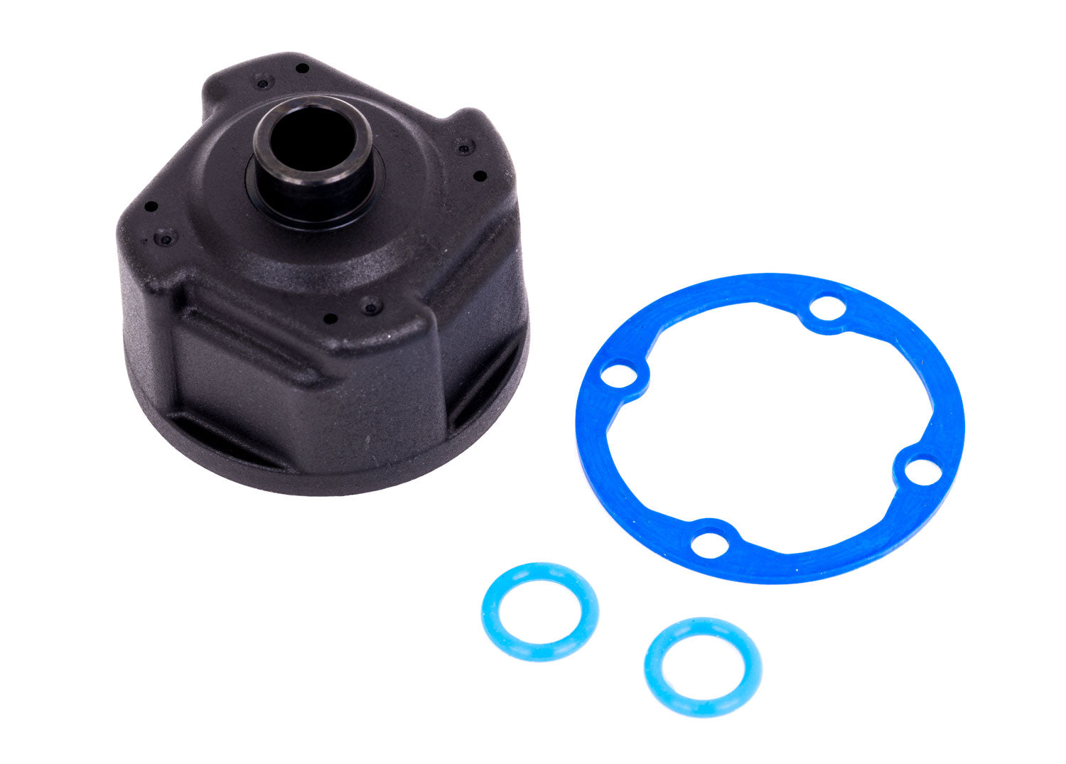 TRAXXAS 9581 Carrier, differential/ differential bushing (metal)/ o-rings (2)/ ring gear gasket