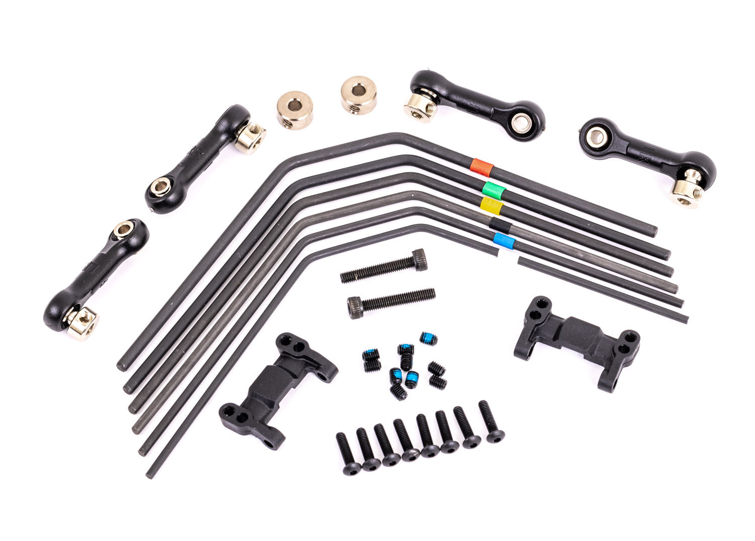 TRAXXAS 9595 Sway bar kit, Sledge™ (front and rear) (includes front and rear sway bars and linkage)