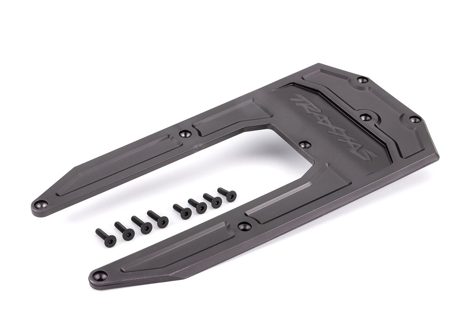 TRAXXAS 9623A Skidplate, chassis, graphite gray (fits Sledge®)