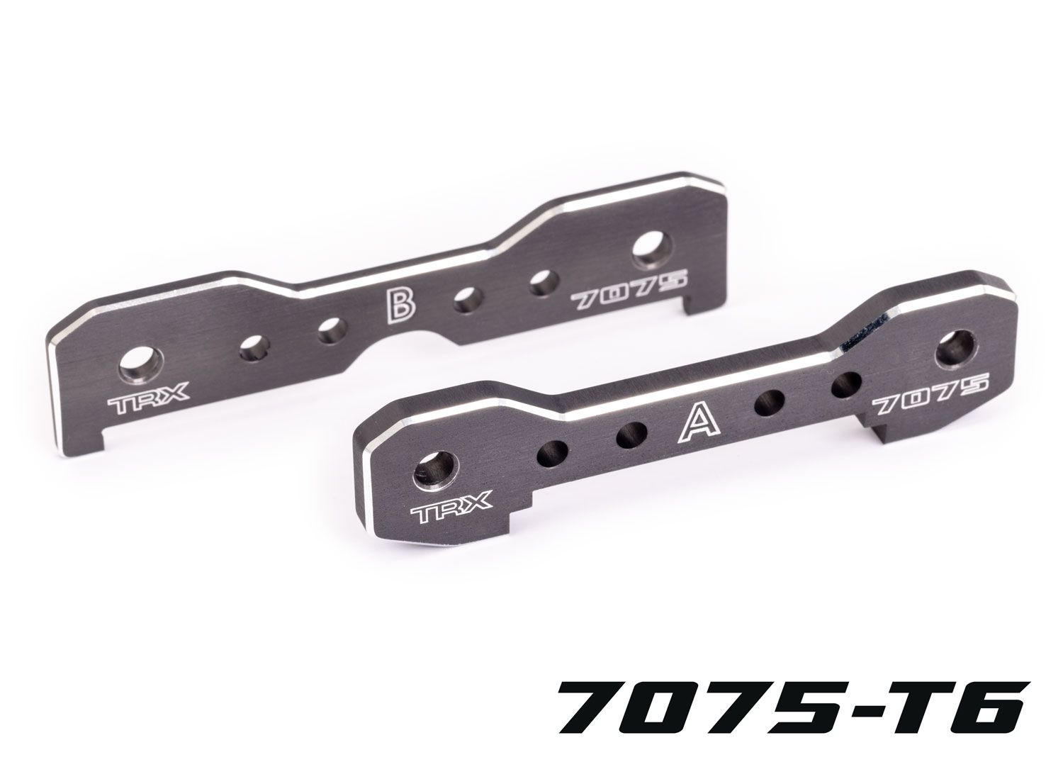 TRAXXAS 9629A Tie bars, front, 7075-T6 aluminum (dark titanium-anodized) (fits Sledge®)