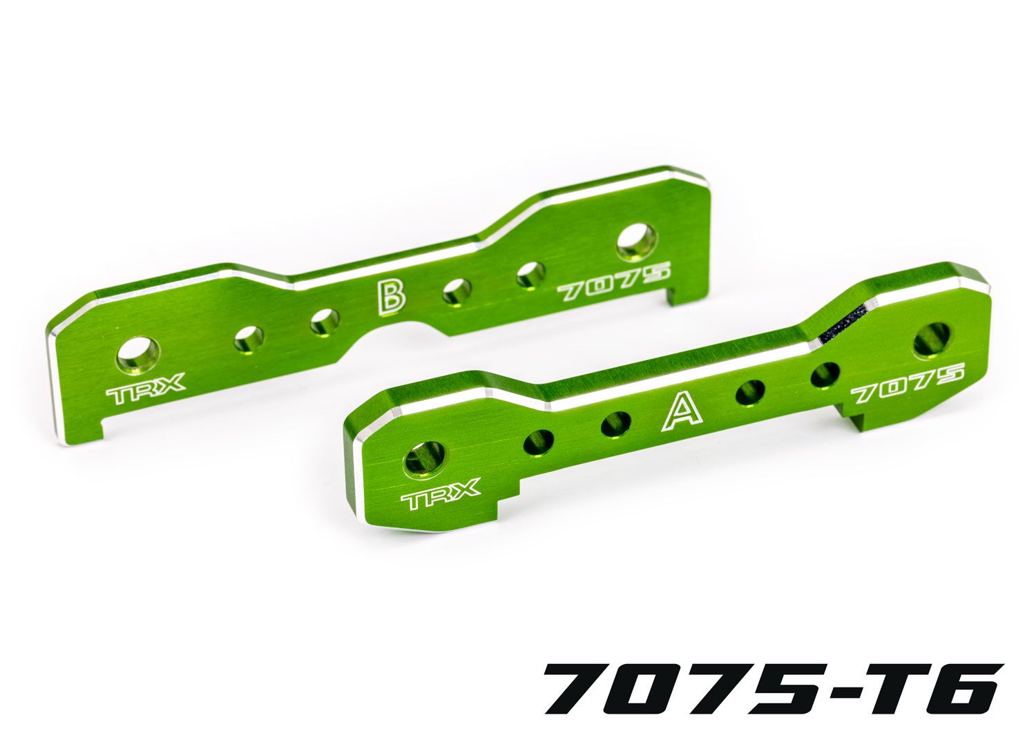 TRAXXAS 9629G Tie bars, front, 7075-T6 aluminum (green-anodized) (fits Sledge®)