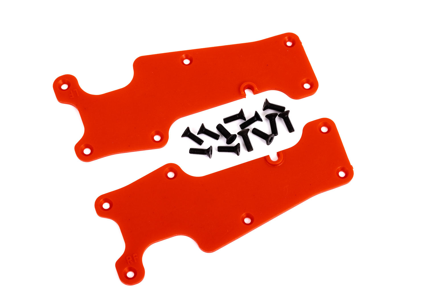 TRAXXAS 9633R Suspension arm covers, red, front (left and right)/ 2.5x8 CCS (12)