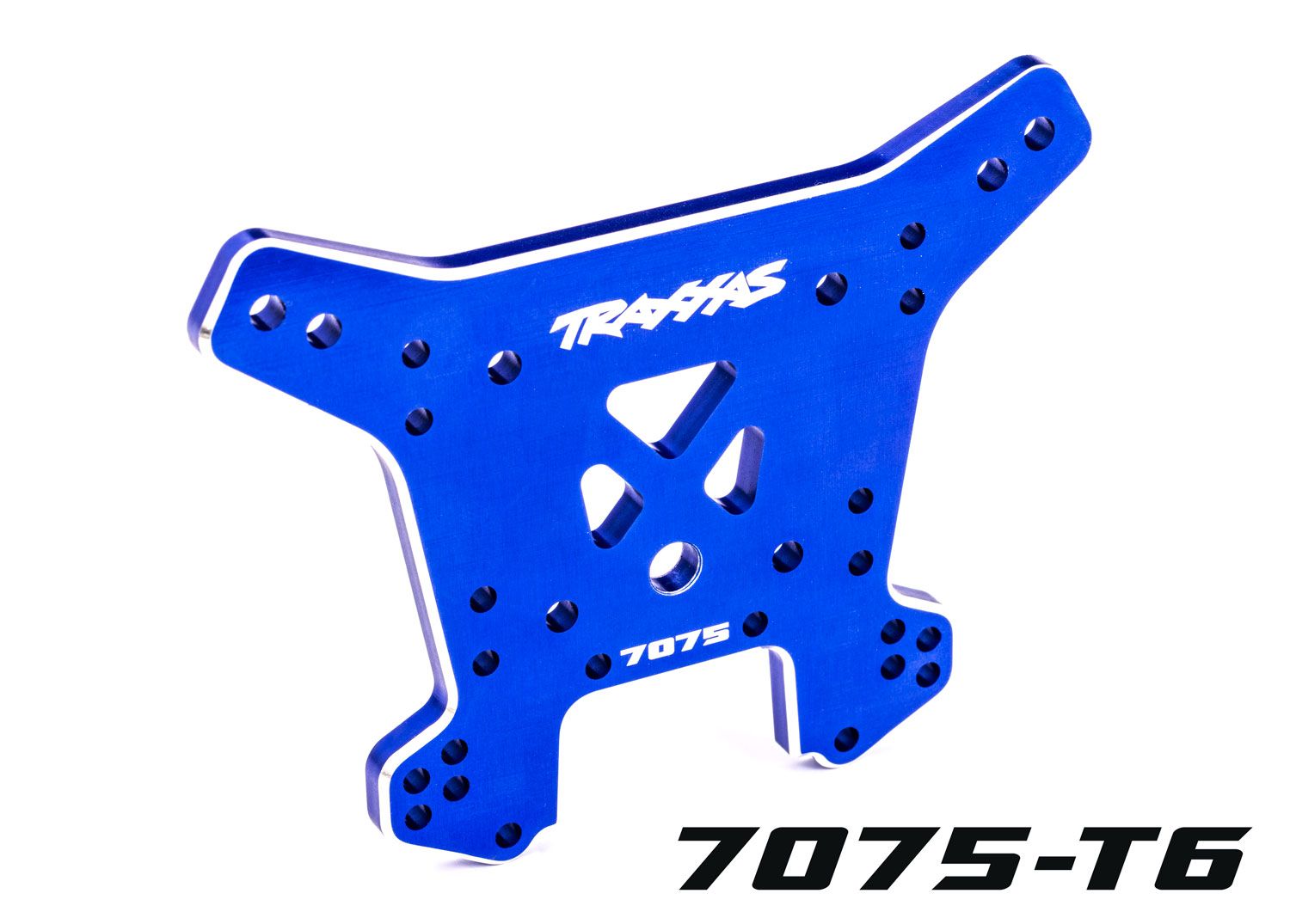 TRAXXAS 9638 Shock tower, rear, 7075-T6 aluminum (blue-anodized) (fits Sledge®)