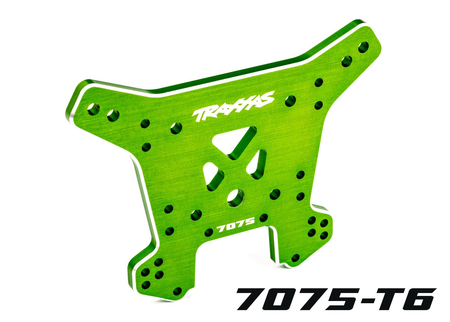 TRAXXAS 9638G Shock tower, rear, 7075-T6 aluminum (green-anodized) (fits Sledge®)
