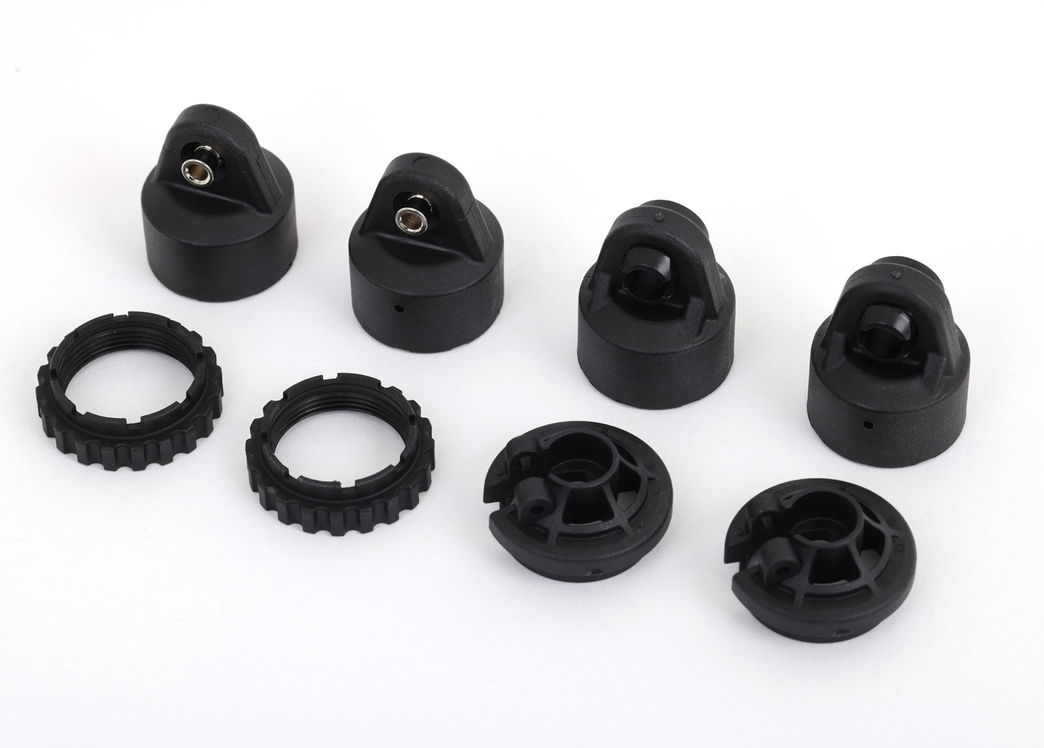TRAXXAS 9664 Shock caps, GT-Maxx® shocks (2)/ spring perch/ adjusters (2) (for 2 shocks) (for Sledge™)