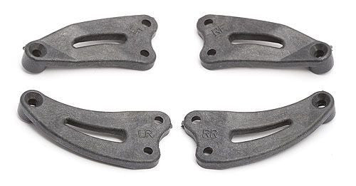 ASSOCIATED 3880 Front & Rear Chassis Braces Graphite TC3