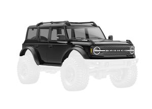 TRAXXAS 9711-BLACK Body, complete, black (includes grille, side mirrors, door handles, fender flares, windshield wipers, spare tire mount, & clipless mounting)