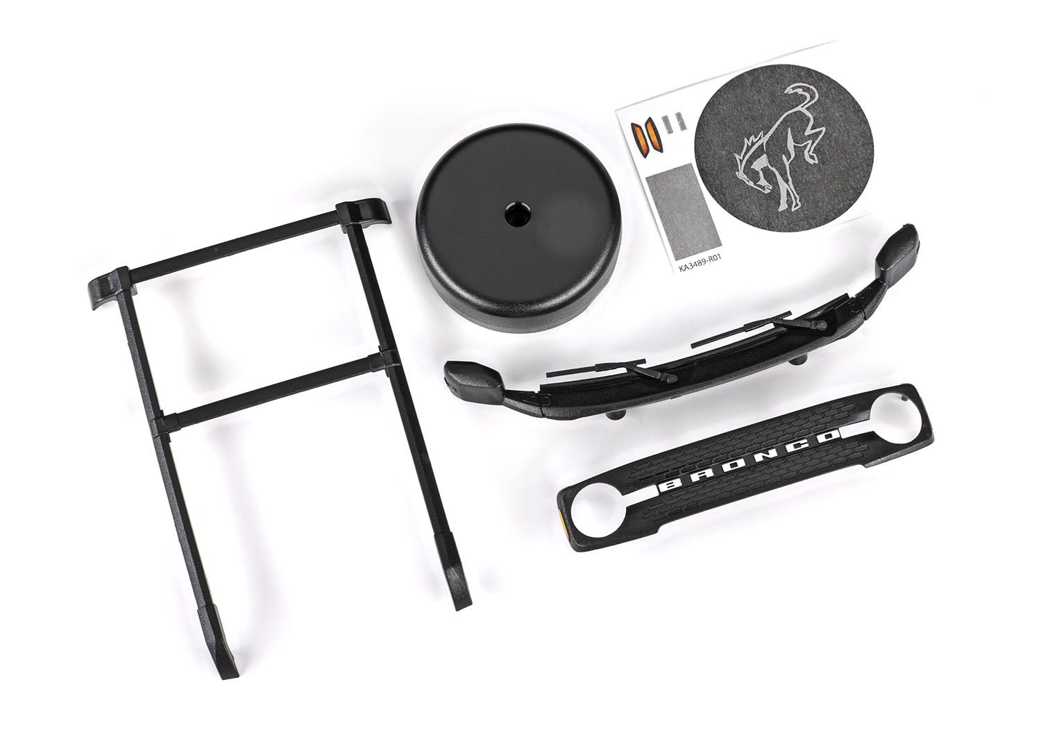 TRAXXAS 9715 Roof rack/ spare tire cover/ cowl/ grille (fits #9711 body)