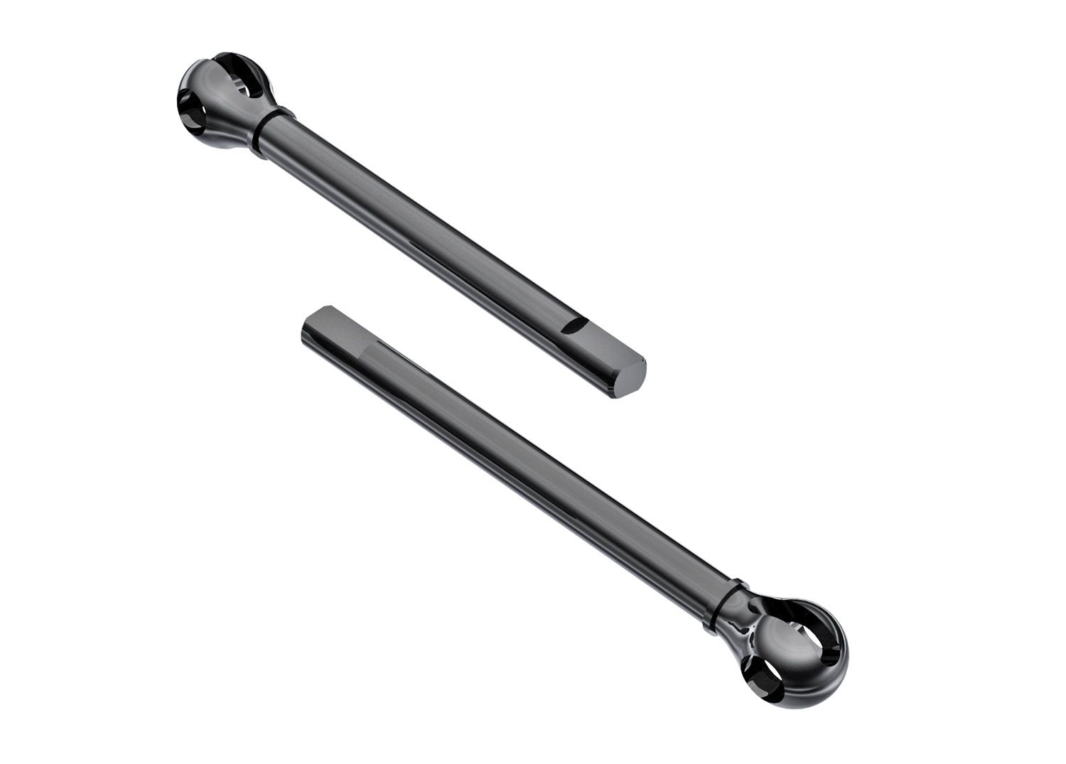 TRAXXAS 9729 Axle shafts, front, outer (2)