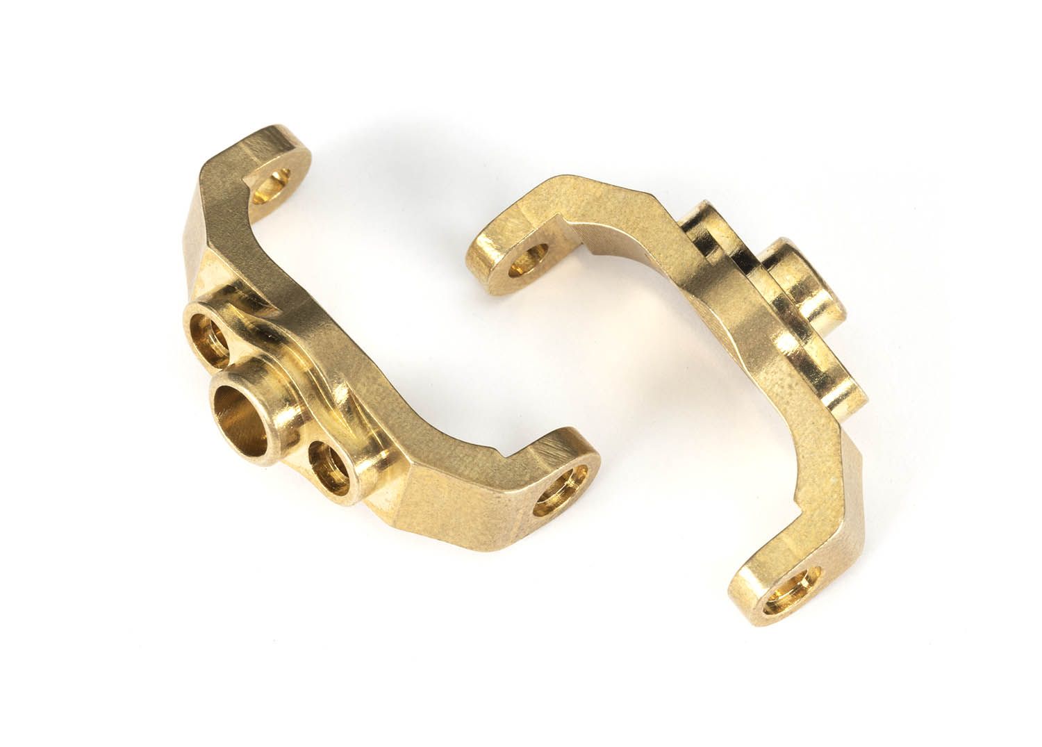 TRAXXAS 9733 Caster blocks, brass (4 grams each) (left & right)