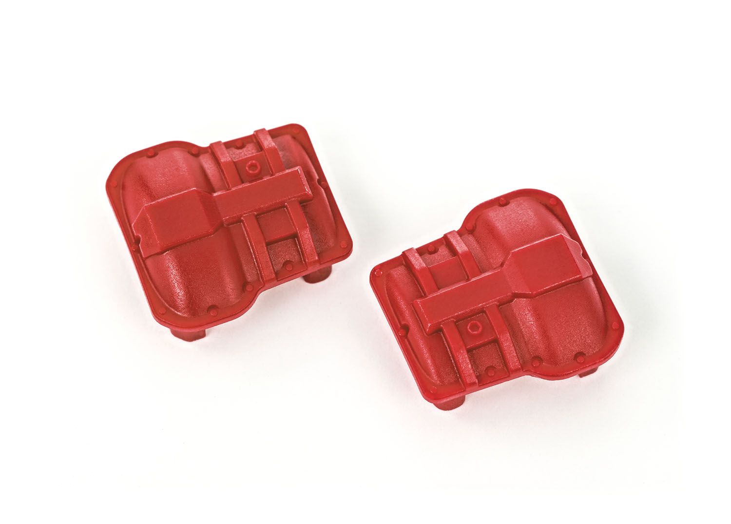 TRAXXAS 9738-RED Axle cover, front or rear (red) (2)