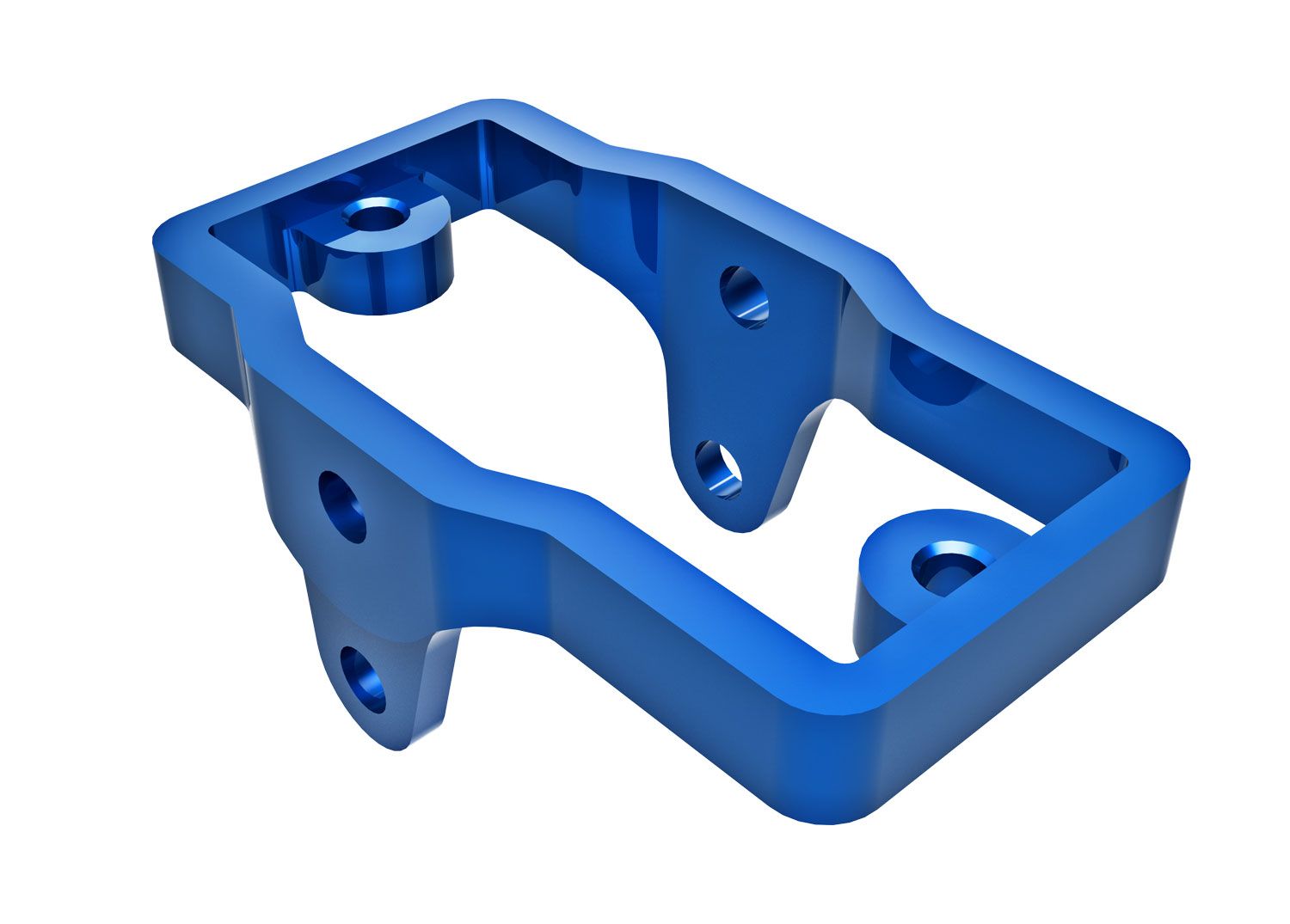 TRAXXAS 9739-BLUE Servo mount, 6061-T6 aluminum (blue-anodized)