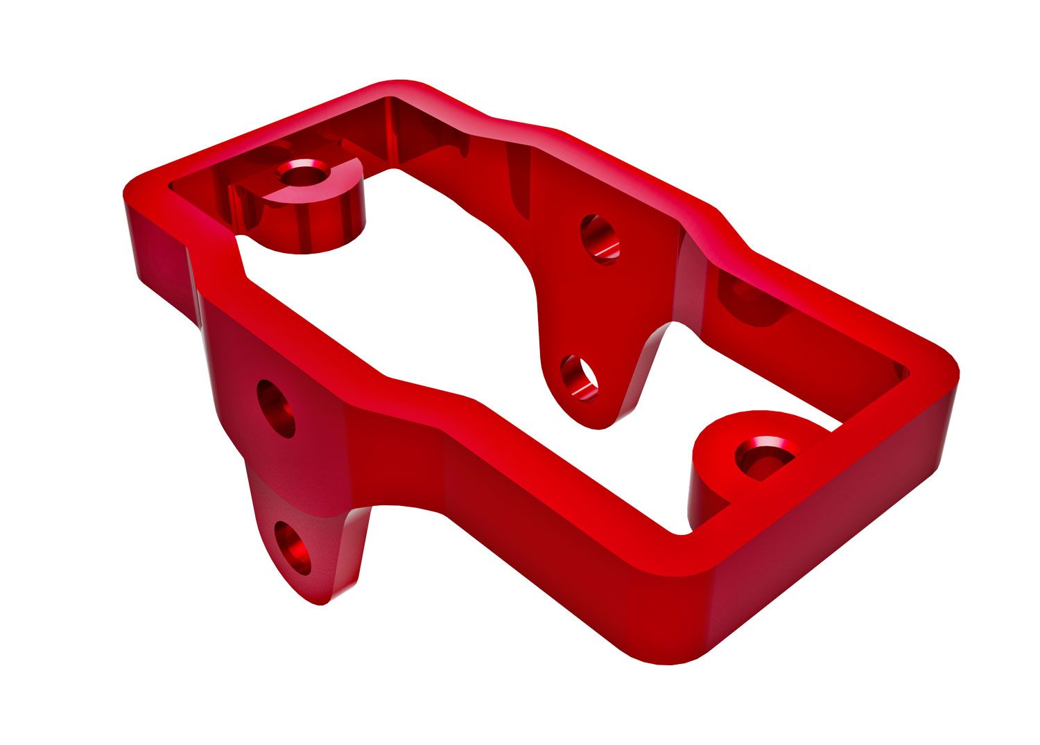TRAXXAS 9739-RED Servo mount, 6061-T6 aluminum (red-anodized)