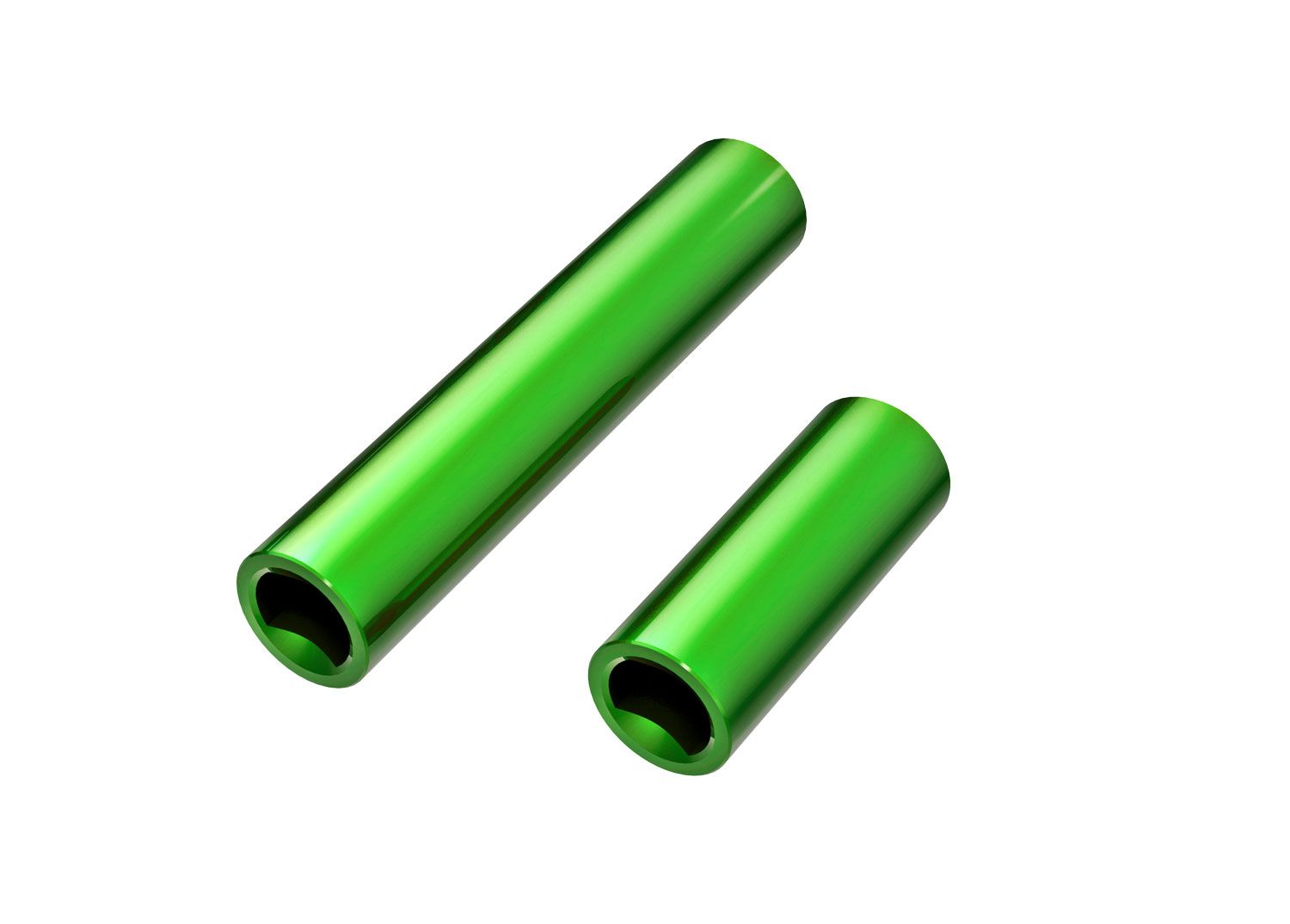 TRAXXAS 9752-GRN Driveshafts, center, female, 6061-T6 aluminum (green-anodized) (front & rear) (for use with #9751 metal center driveshafts)