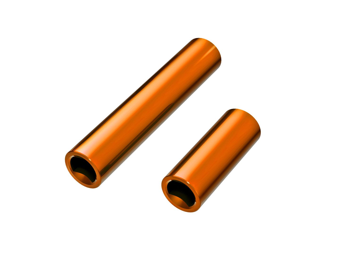 TRAXXAS 9752-ORNG Driveshafts, center, female, 6061-T6 aluminum (orange-anodized) (front & rear) (for use with #9751 metal center driveshafts)