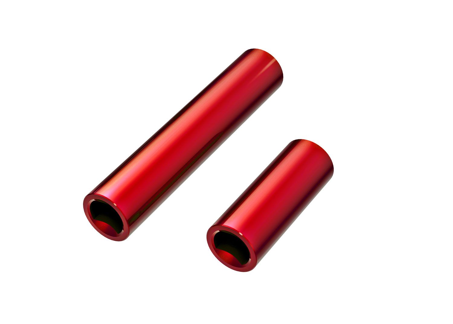 TRAXXAS 9752-RED Driveshafts, center, female, 6061-T6 aluminum (red-anodized) (front & rear) (for use with #9751 metal center driveshafts)