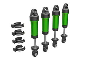 TRAXXAS 9764-GRN Shocks, GTM, 6061-T6 aluminum (green-anodized) (fully assembled w/o springs) (4)