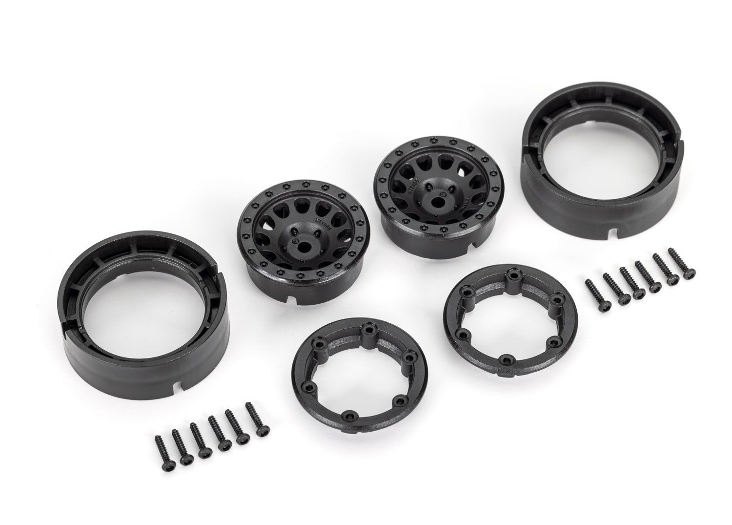 TRAXXAS 9781 Wheels, 1.0", Method Race Wheels® 105 Beadlock (black, beadlock) (2)