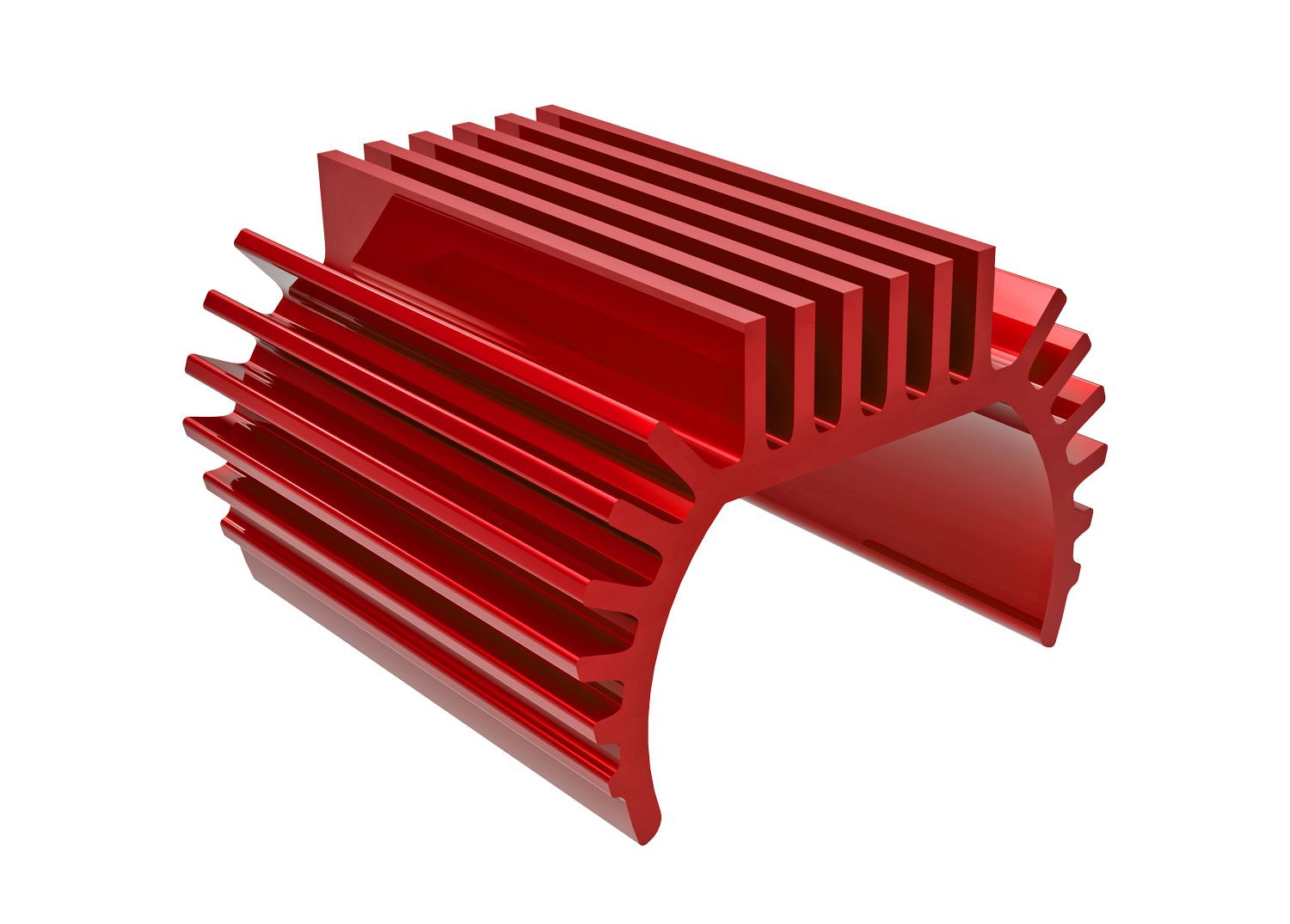 TRAXXAS 9793-RED Heat sink, Titan® 87T motor (6061-T6 aluminum, red-anodized)