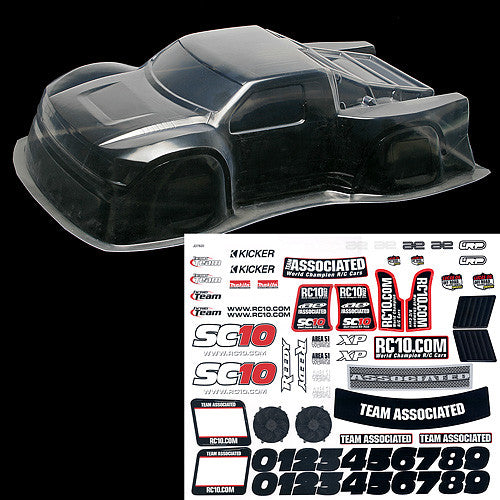 ASSOCIATED 9876 SC10 Contender Clear Body ASC9876