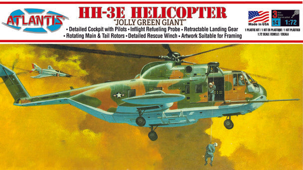 ATLANTIS A505 HH-3E Jolly Green Giant Helicopter Model kit 1/72