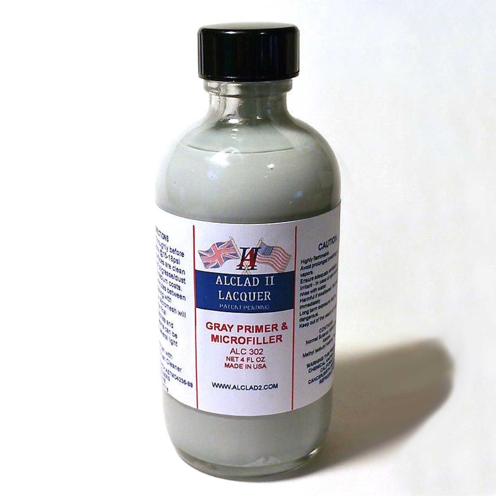 ALCLAD 302 Grey Primer 4 oz