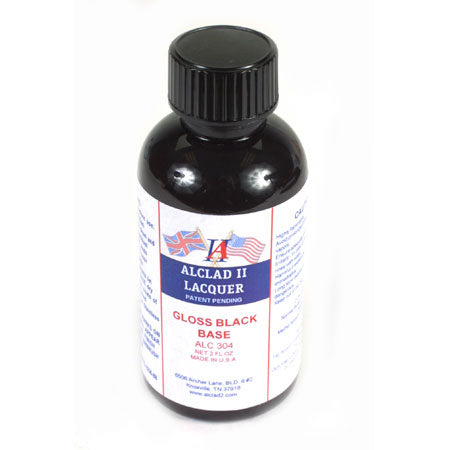 ALCLAD 304 Gloss Black Base 2 oz