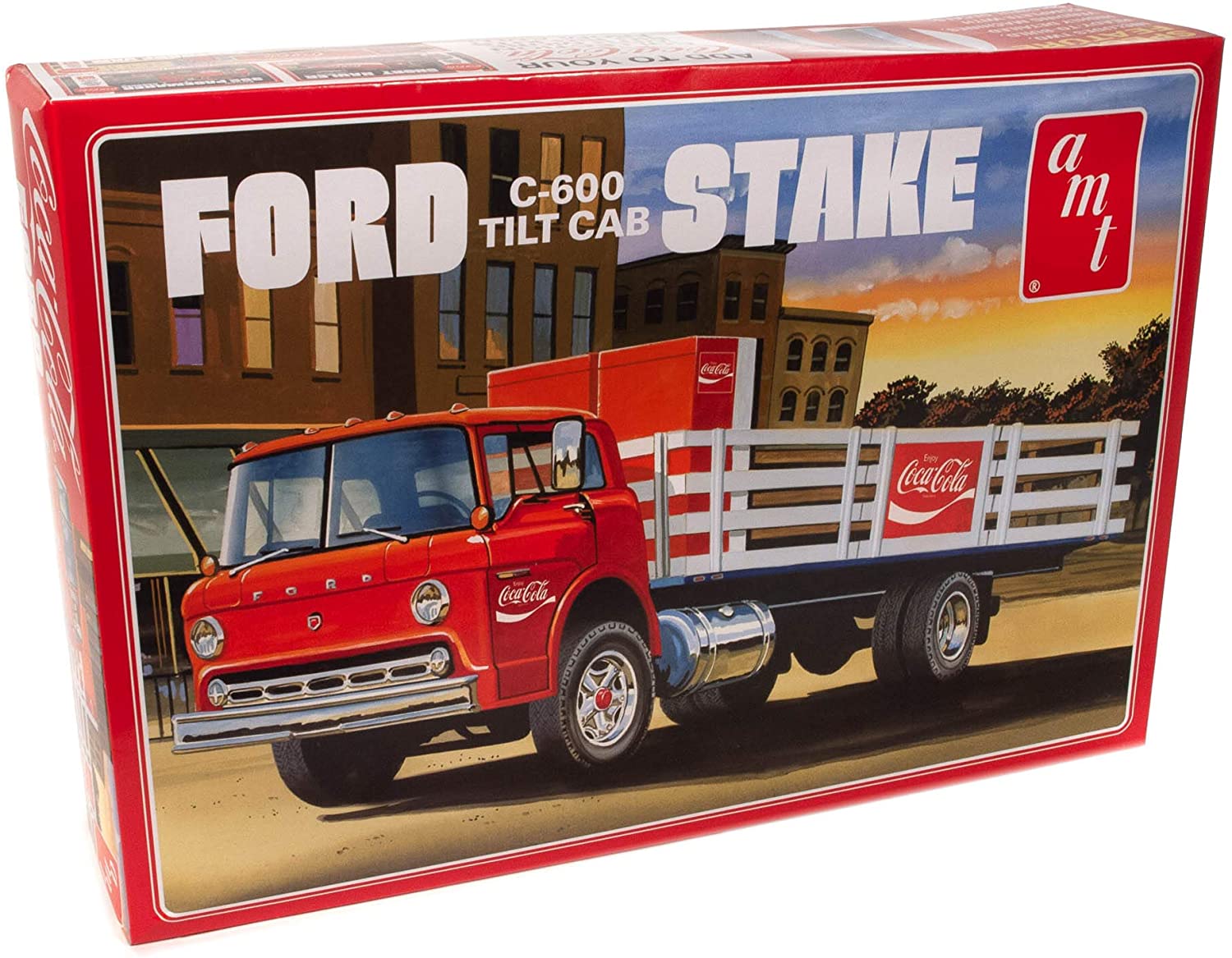 AMT 1147 1/25 Ford C600 Stake Bed w/Coca-Cola Machine