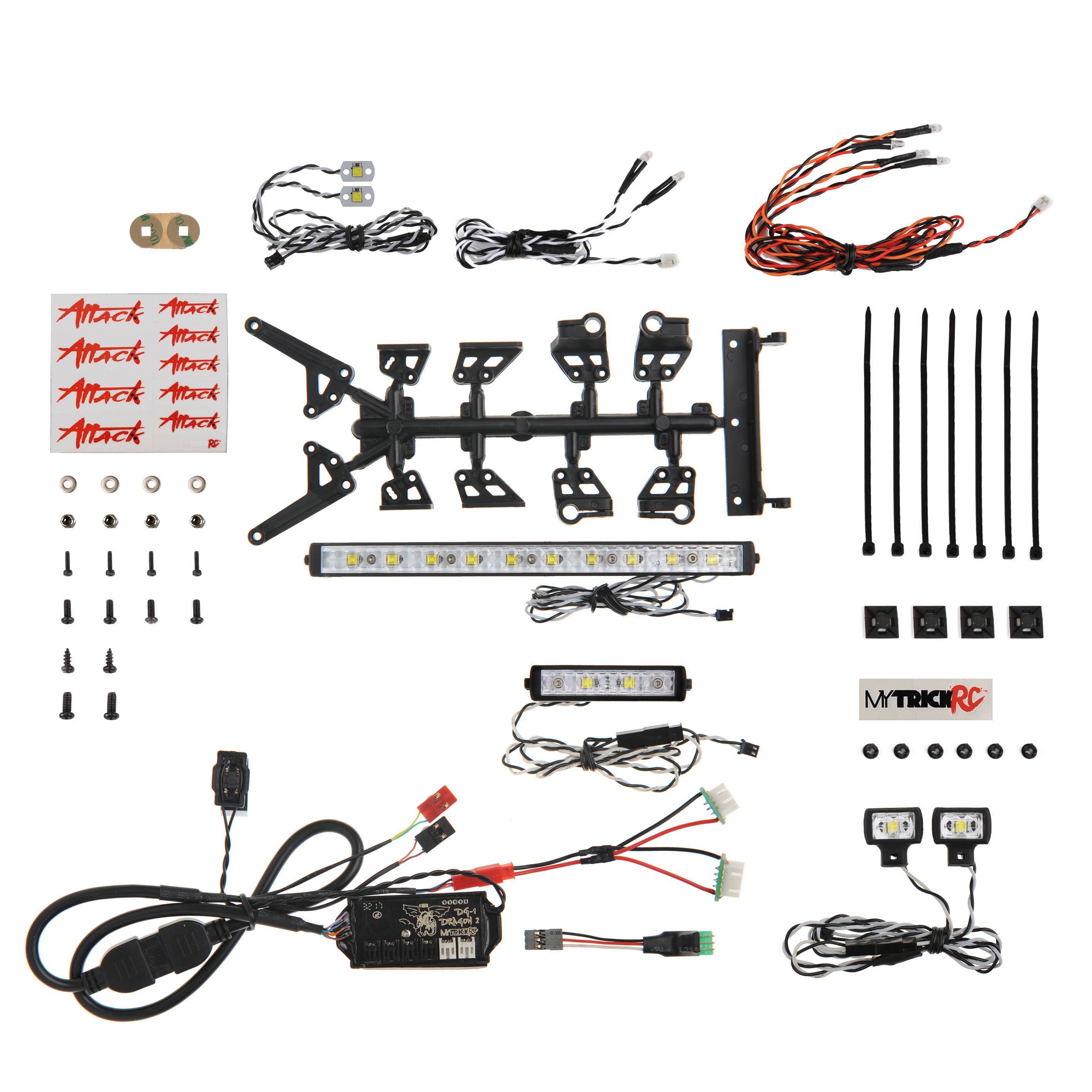 MY TRICK RC AO-Attack Off-Road 1262 Light Bar Kit, 1-DG-1 Controller