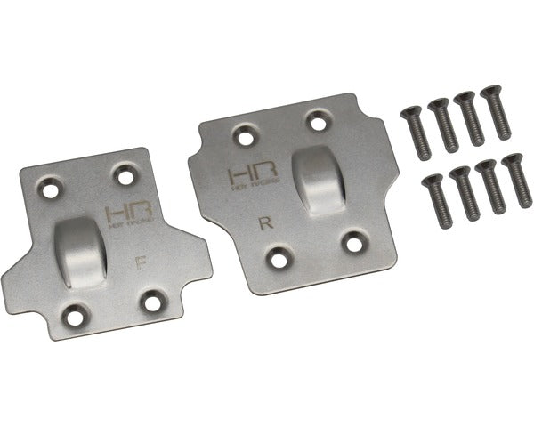 HOT RACING AON331M08 Stainless Steel Skid Plate Set