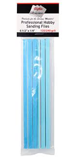 ALPHA ABRASIVES 0309 1/4" Professional Sanding Files Medium