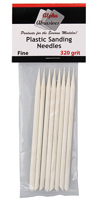ALPHA ABRASIVES 0403 Plastic Sanding Needles Fine 320 Grit