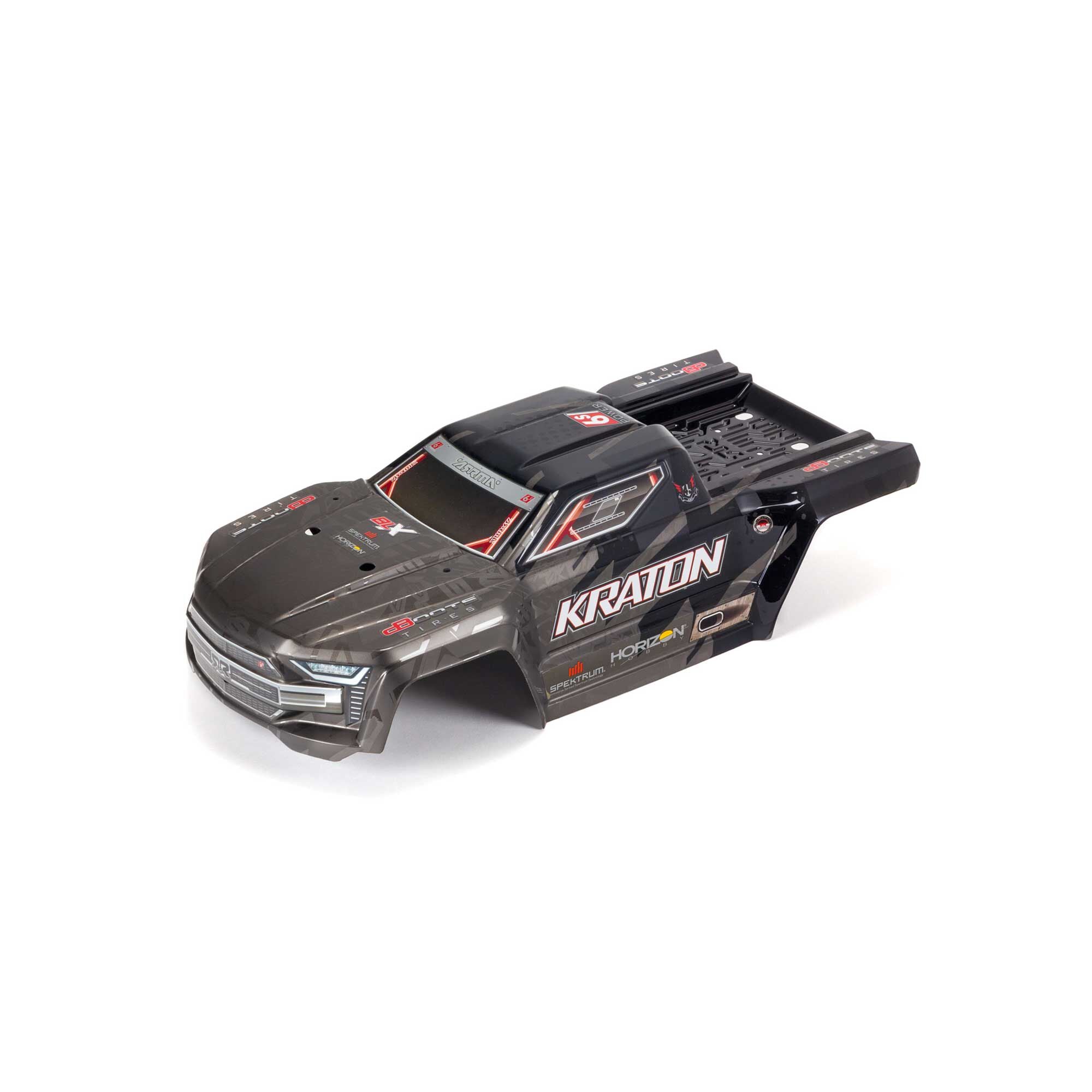 ARRMA ARA406159 EXB Painted, Decaled & Trimmed Body, Black: KRATON 6S BLX