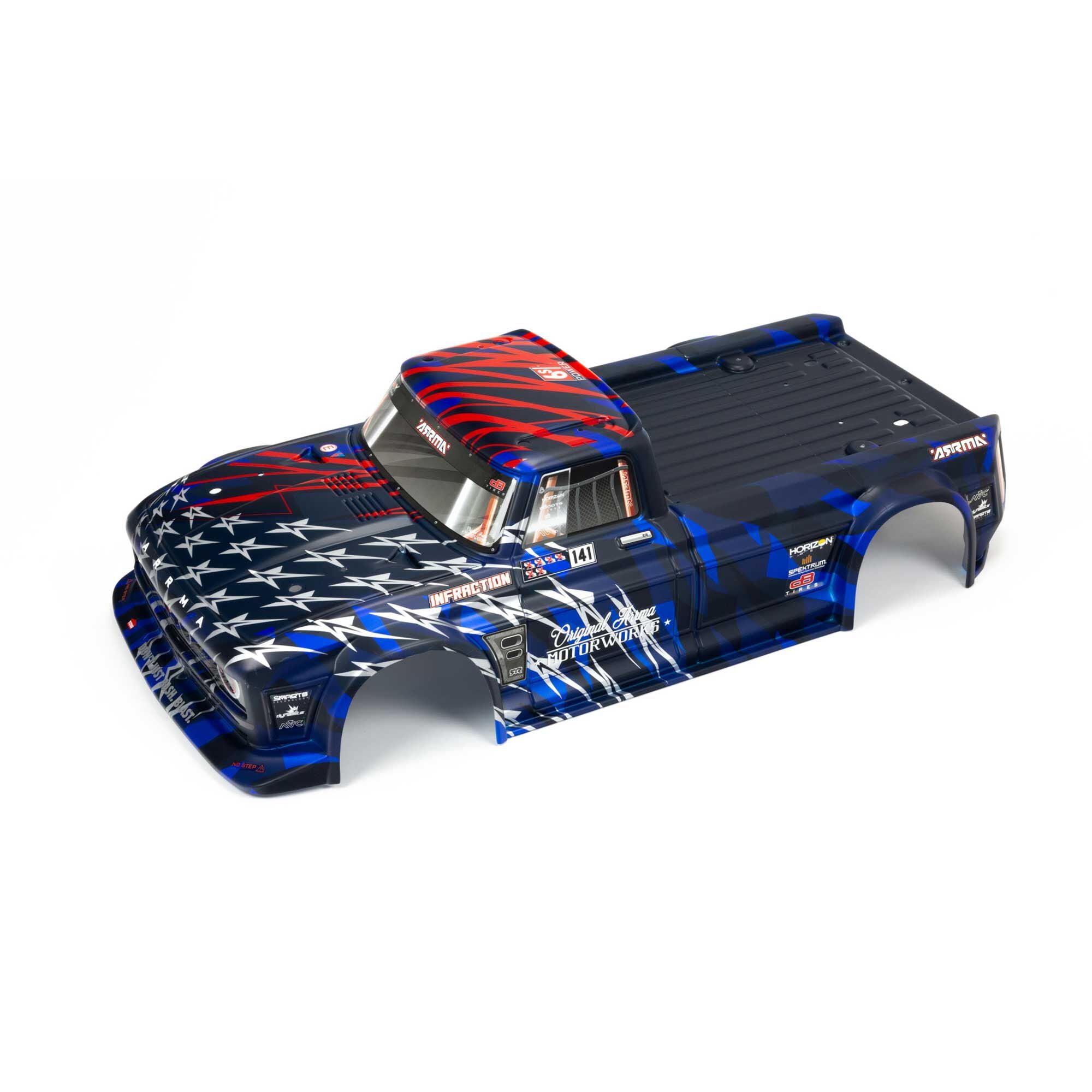 ARRMA ARA410005 Painted Body Blue / Red INFRACTION 6S BLX