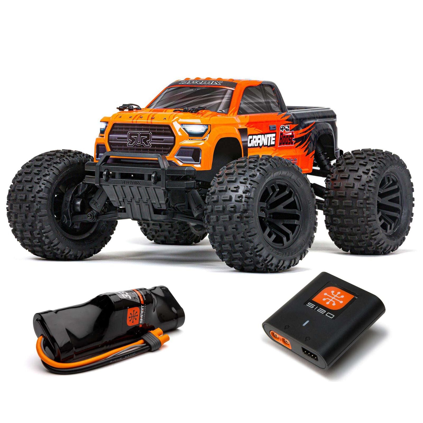 ARRMA ARA4102SV4 1/10 GRANITE 4X2 BOOST MEGA 550 Brushed Monster Truck RTR with Battery & Charger