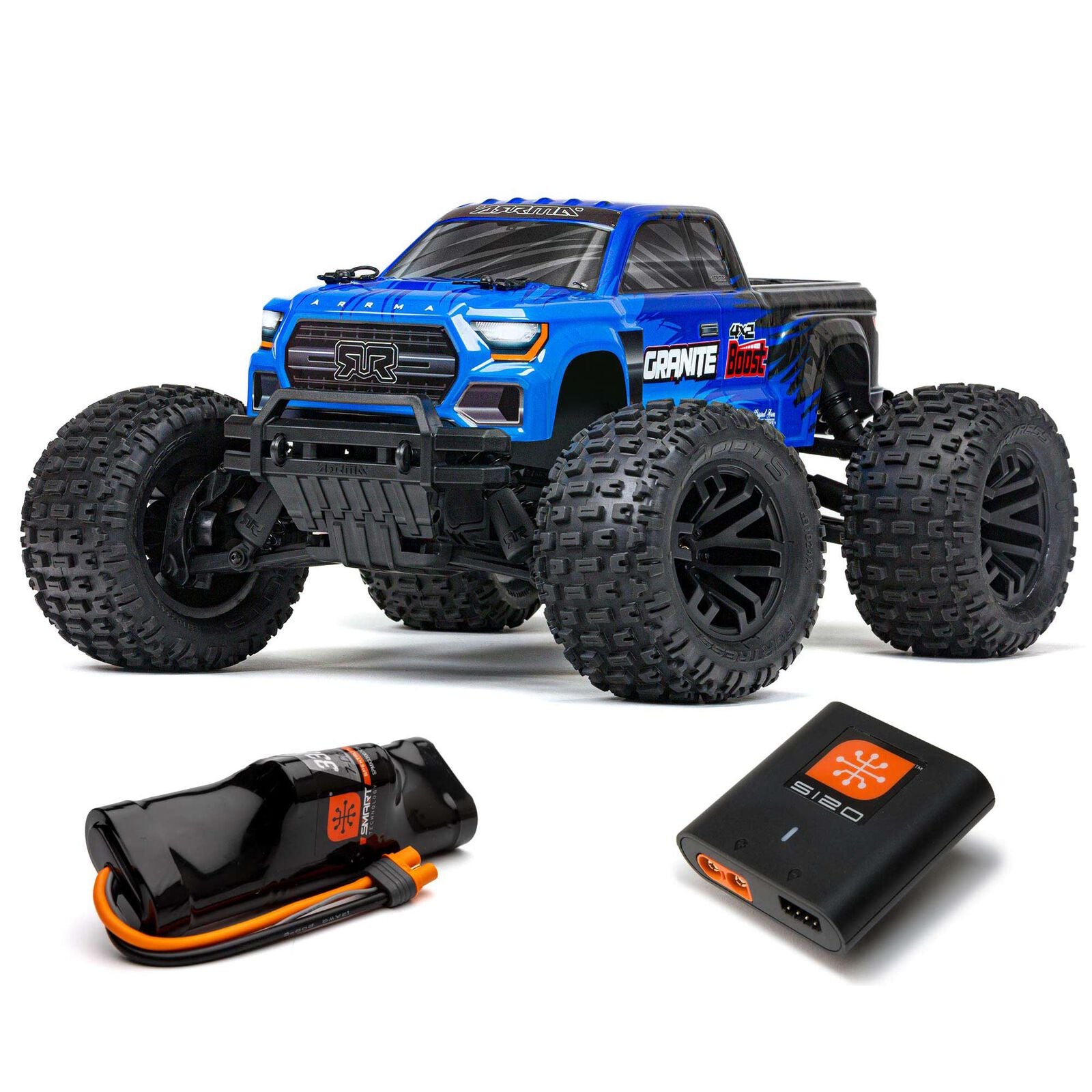 ARRMA ARA4102SV4 1/10 GRANITE 4X2 BOOST MEGA 550 Brushed Monster Truck RTR with Battery & Charger