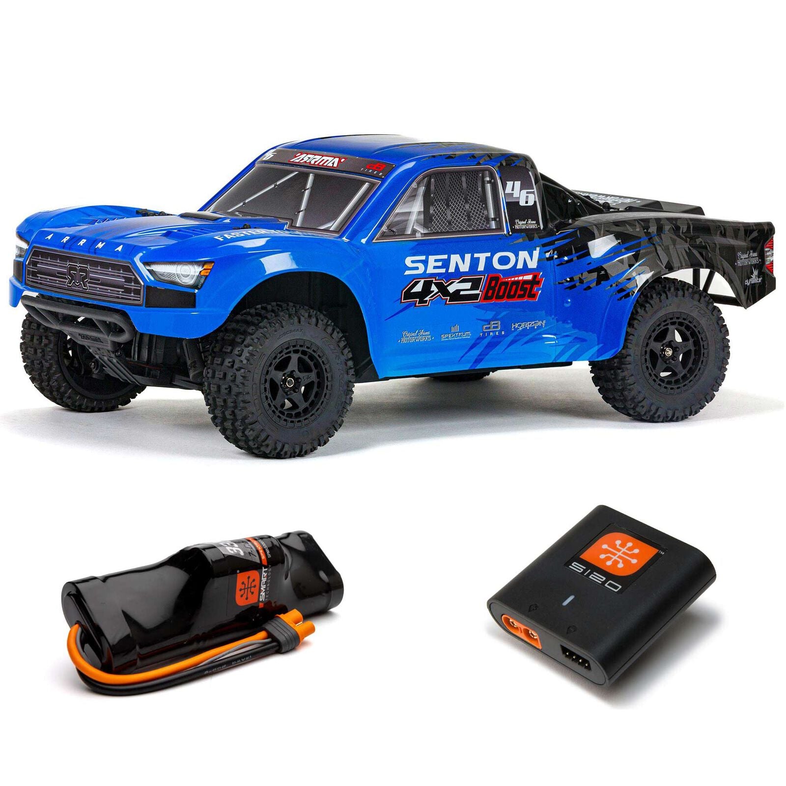 ARRMA ARA4103SV4 1/10 SENTON 4X2 BOOST MEGA 550 Brushed Short Course Truck RTR with Battery & Charger