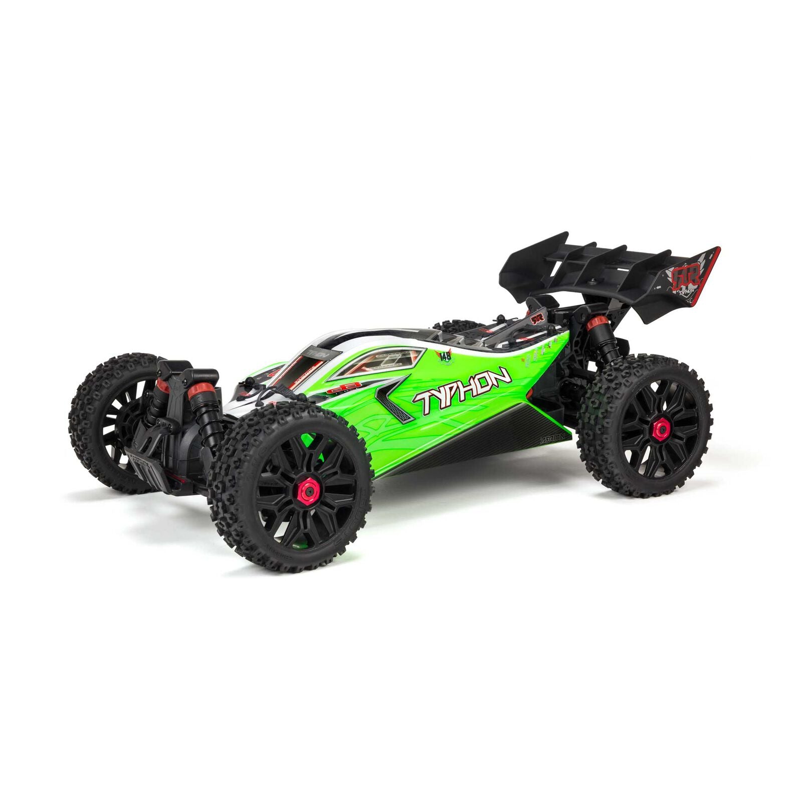 ARRMA ARA4206V3 1/8 TYPHON 4X4 V3 MEGA 550 Brushed Buggy RTR, Green