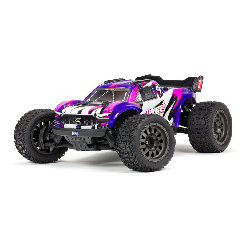 ARRMA ARA4305V3T2 1/10 VORTEKS 4X4 3S BLX Stadium Truck RTR, Purple