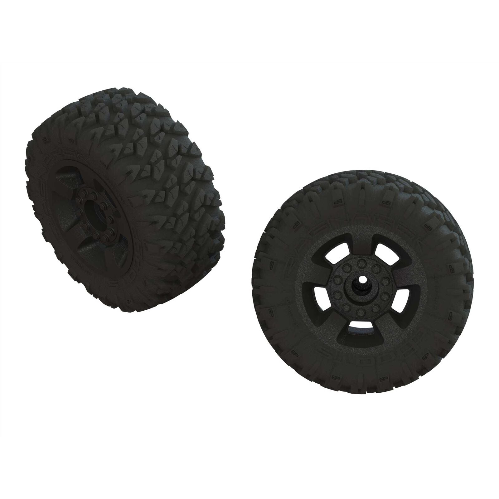 ARRMA ARA550052 1/8 dBoots RAGNAROK MT Front/Rear 2.8 Pre-Mounted Tires, 14mm Hex, Black (2)