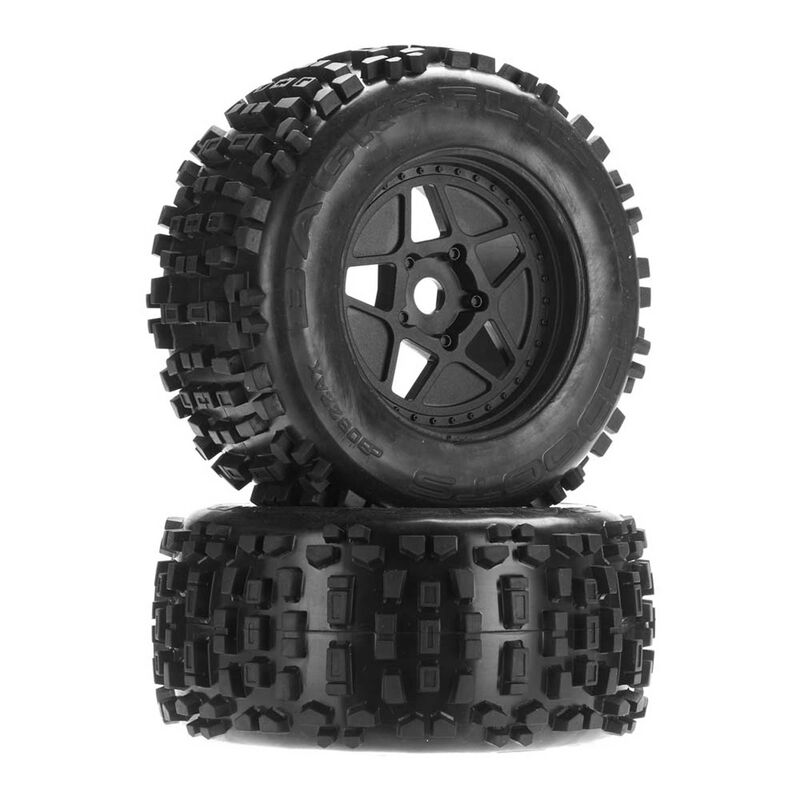 ARRMA AR510092 dBoots Backflip MT 6S Tire Wheel Set Front/Rear 2.8 17mm Hex ARAC8795