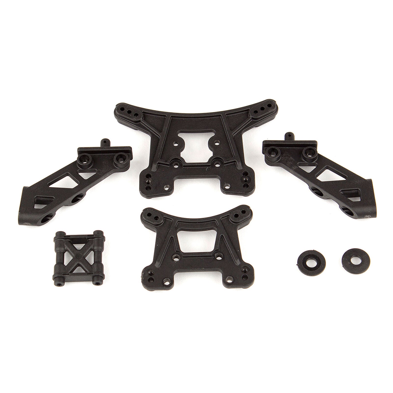 ASSOCIATED 21503 Front and Rear Shock Towers & Wing Mounts: 14B, 14T