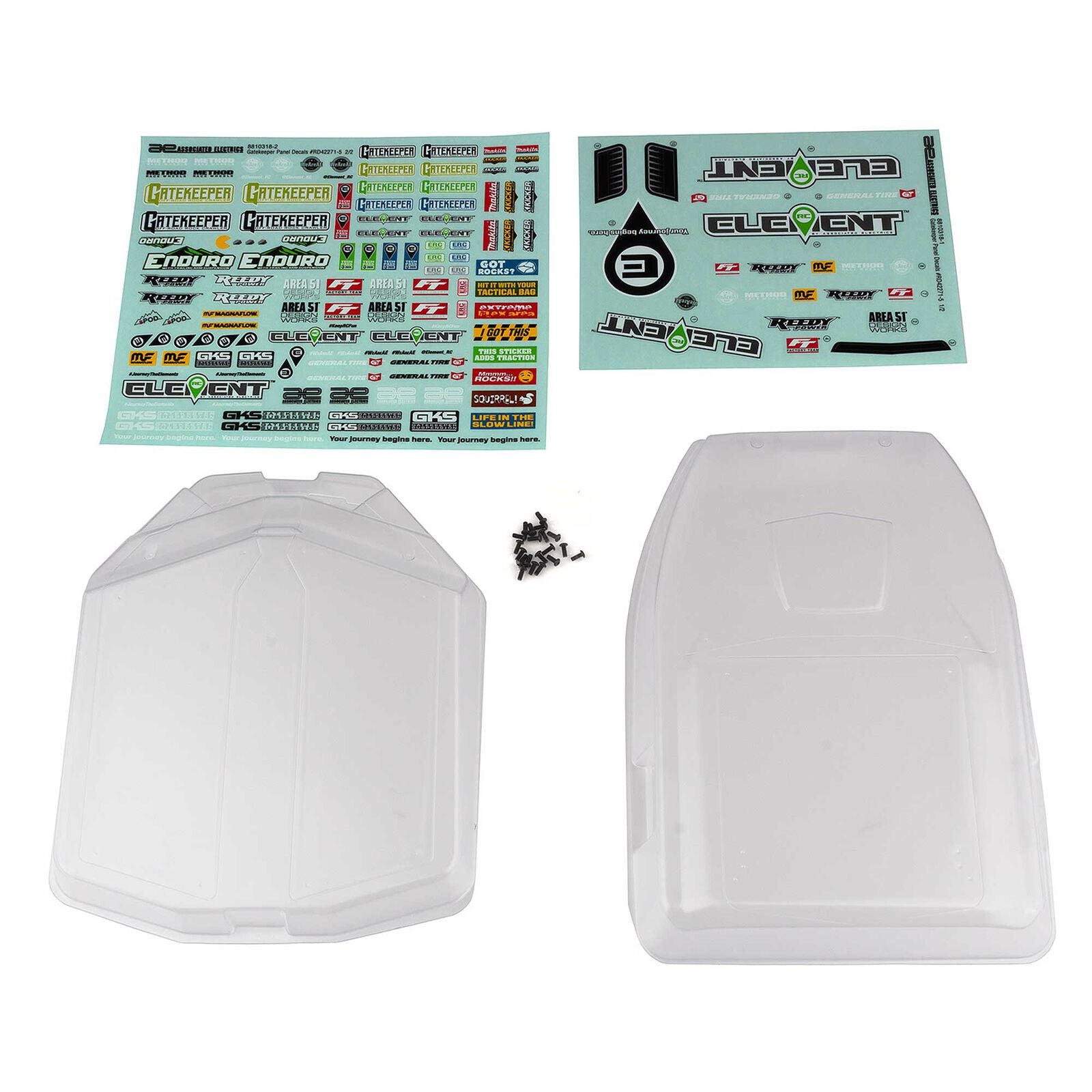 ASSOCIATED ELEMENT 42271 Enduro Gatekeeper Body Panels Clear