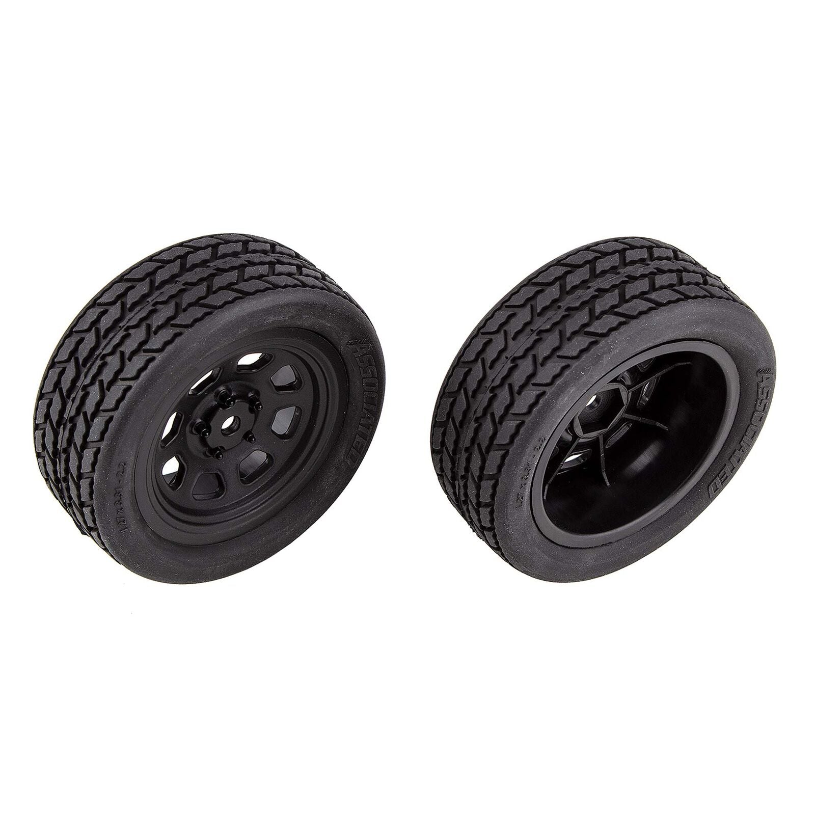 ASSOCIATED 71194 SR10 Front Wheels with Street Stock Tires, mounted