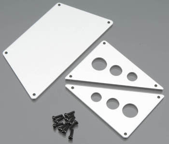 AXIAL AX30530 Front Skid Plates Aluminum Silver