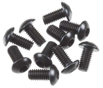 AXIAL AXA0113 Hex Socket Button Head Black M3x6mm (10)