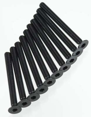 AXIAL AXA0151 Hex Socket Flat Head M3x30mm Black (10)