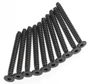 AXIAL AXA0418 Hex Socket Tapping Flat Head Blk M2.6x25mm (10)