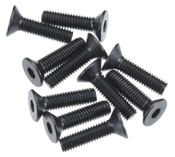 AXIAL AXA146 Flat Head Hex 3x12 Black