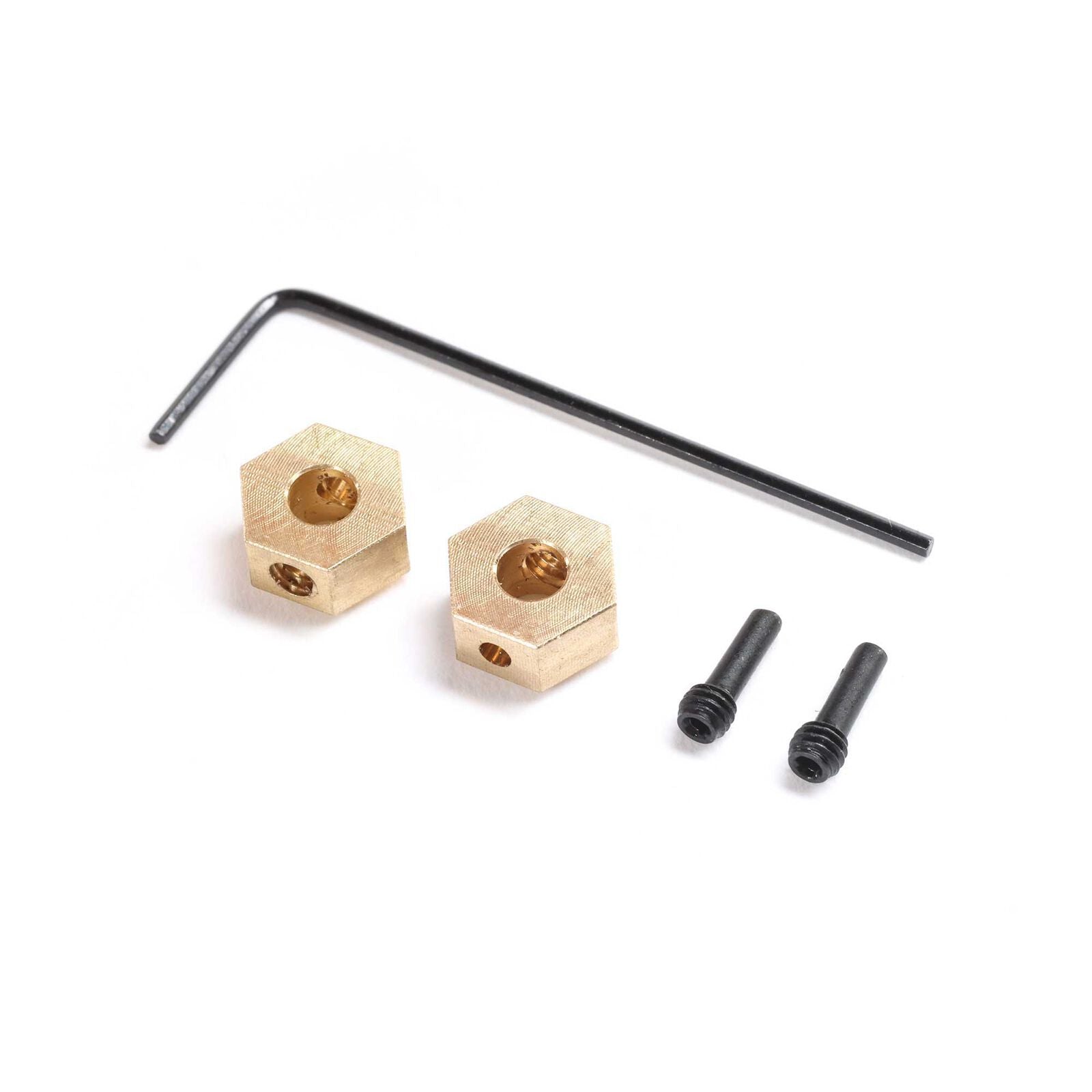 AXIAL AXI302002 Hex Hub, Brass (2): SCX24, AX24